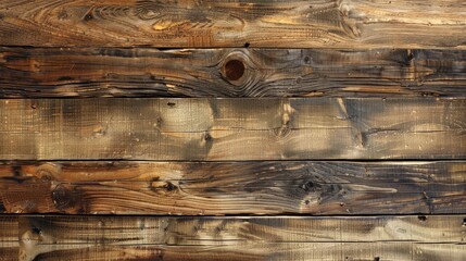 Close Up View of Grunge Wooden Wall