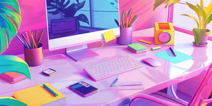 Close-up of a UX researcher's desk with user research findings and usability test results, showcasing a job in user experience research