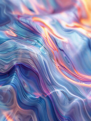Fototapeta premium Fractals, abstraction, nautical theme, pearls, silk, surreal painting. Backgrounds, banners, posters.