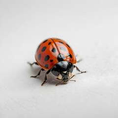 Fototapeta premium ladybug on a white background