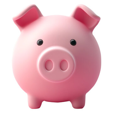 recommend clip art: 3D Piggy Bank Icons on transparent background, the concept of saving money, finance, stack coins, investment, fund, vector, 3D Illustration