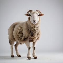 Fototapeta premium sheep on a white background