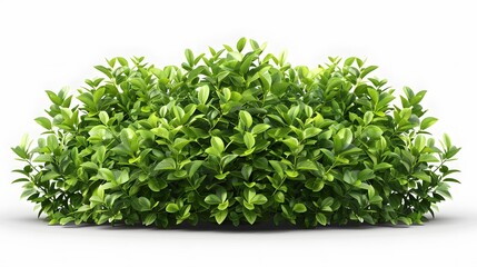 Fototapeta premium green bush isolated on white background with shadows