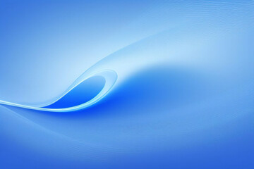 Obraz premium Sfondo blu astratto, forma liscia dal design curva blu di colore blu con linee sfocate