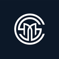 CSM letter logo design on black background. CSM creative initials letter logo concept. CSM letter design
