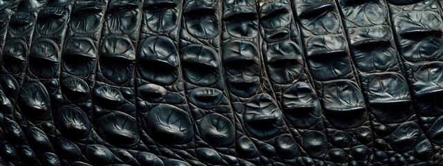 crocodile skin texture background. Leather business. Close-up of textured reptile skin