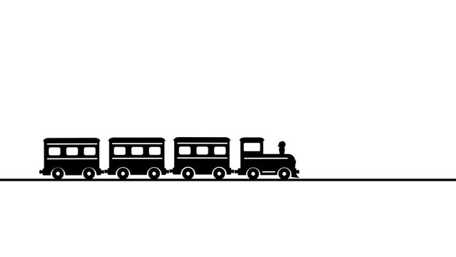 Subway train. Metro train logo animation, Large highway, steam train,