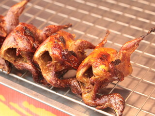Grilled bird Thai street food