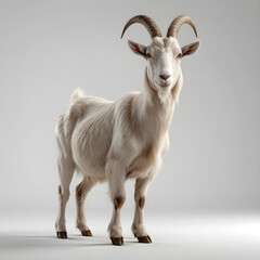 goat on a white background