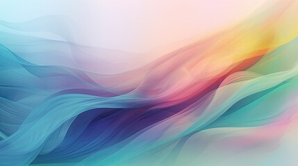 Abstract wavy motion in ethereal shades of aurora