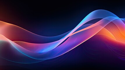 Abstract wavy motion in ethereal shades of aurora