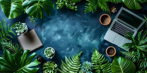 Green Foliage and Modern Workspace for Sustainable Living Webinar Series