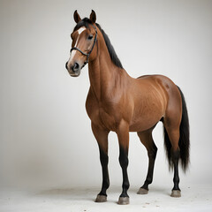 Fototapeta premium horse on a fence