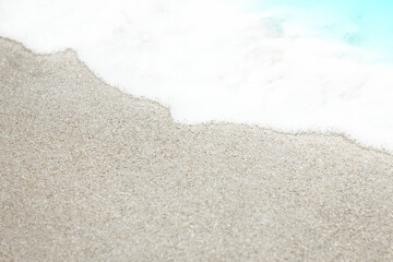 A Beautiful sea and sand on the shore vacation travel background