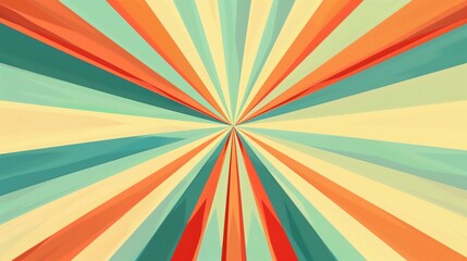 The background with lines leading to the center, symmetrical, 2d flat style, minimalistic, simple.