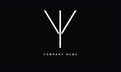 YI, IY, Y, I Abstract Letters Logo Monogram