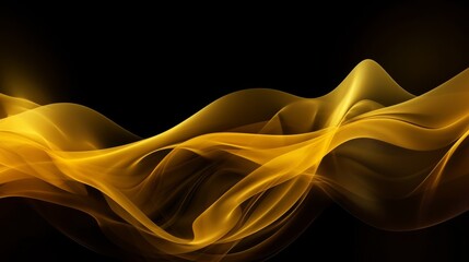 A abstract design on a black background, in the style of flowing lines, dark colourful and futuristic chromatic waves. High quality photo