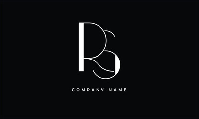 RS, SR, R, S Abstract Letters Logo Monogram