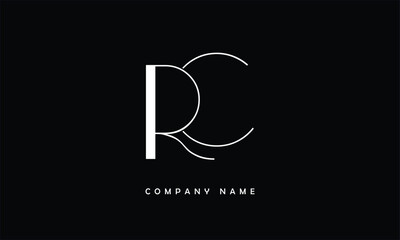 RC, CR, R, C Abstract Letters Logo Monogram