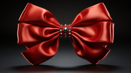 Wrapped in beauty, this red ribbon and bow brings joy and excitement. ️