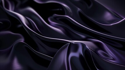 Fototapeta premium An abstract background with black and dark purple liquid flowing.