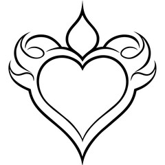 heart shape with wings