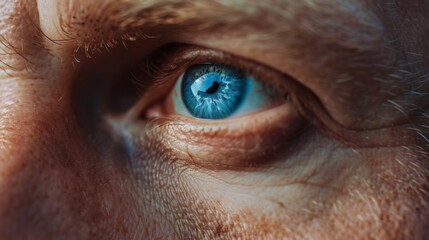 A Close Gaze into a Blue Eye