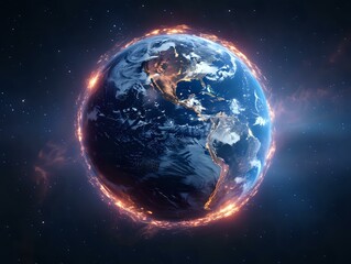 Ethereal Earth: A Striking Visualization of Earth's Energy