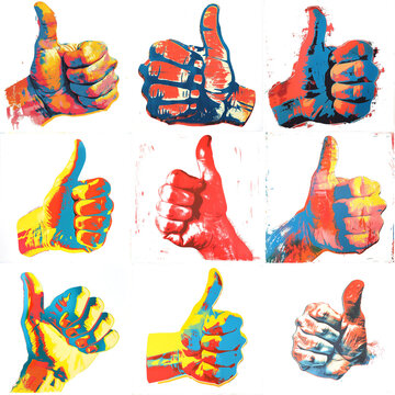 Thumbs Up Silkscreen Poster