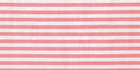 Coral white striped natural cotton linen textile texture background blank empty pattern with copy space for product design or text copyspace mock-up 