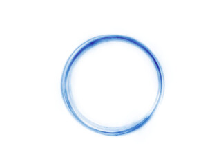 Round blue glow on a white background PNG effect. Dynamic blue lines with glow effect. Rotating light effect for gaming and advertising design.