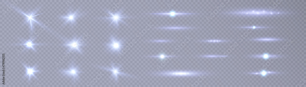 Poster light effect. abstract laser beams of blue light. chaotic neon rays of light. blue light vector illu