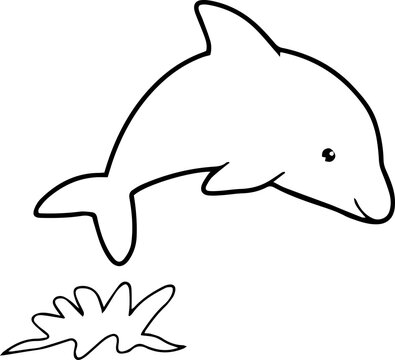 recommend clip art: dolphin illustration cartoon lineart png