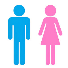 水色とピンクの男女のトイレのマーク_01