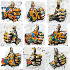 Thumbs Up Graffiti