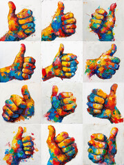 Thumbs Up Palette Paint