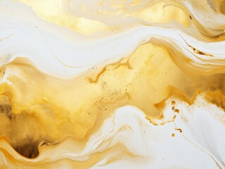 Gold art abstract paint blots background with alcohol ink colors marble texture blank empty pattern with copy space for product design or text 