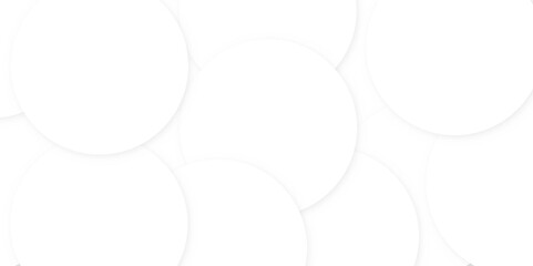 Abstract white rings or circles background, wallpaper banner design. 
