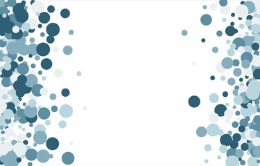 Bubbles pattern Frame Blue banner web. Colored Background. Vector illustration.