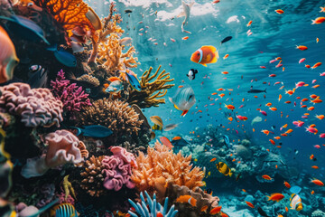 Diverse Marine Life and Vibrant Coral Reef.
