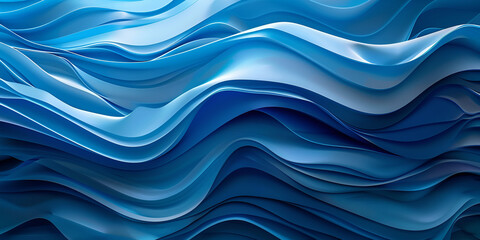 Blue texture Wavy background Interior wall decoration panel pattern abstract waves Backdrop 