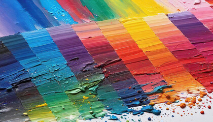 Fototapeta premium Abstract oil paint background. Multicolored spots of oil paint.