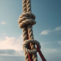 Rugged and Authentic: A Close-Up of a Real Life Rope