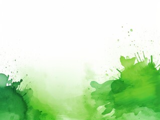 Green splash banner watercolor background for textures backgrounds and web banners texture blank empty pattern with copy space for product 