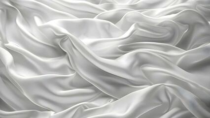 White Wrinkled Bedding: Enhancing Sleep Comfort in Hotels and Homes. Concept Hotel Bedding, Home Decor, Sleep Comfort, Wrinkled Texture, White Sheets