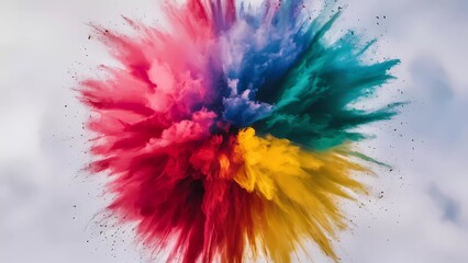 Explosión de color y energía: Un dinámico arte fractal en el espacio invita a una experiencia visual única y cautivadora