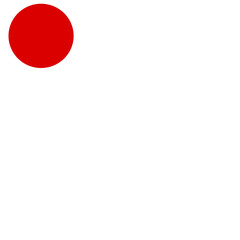 Corner of Japanese Flag Blobs