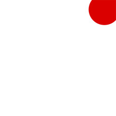 Corner of Japanese Flag Blobs