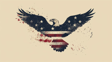 Bold Eagle Flight, Independence Day Poster