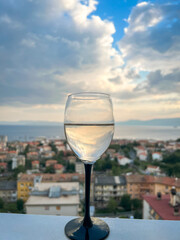 glass of white wine